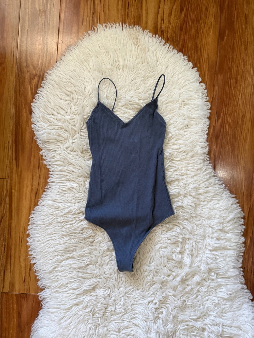 Abercrombie & Fitch Ribbed V-Neck Bodysuit